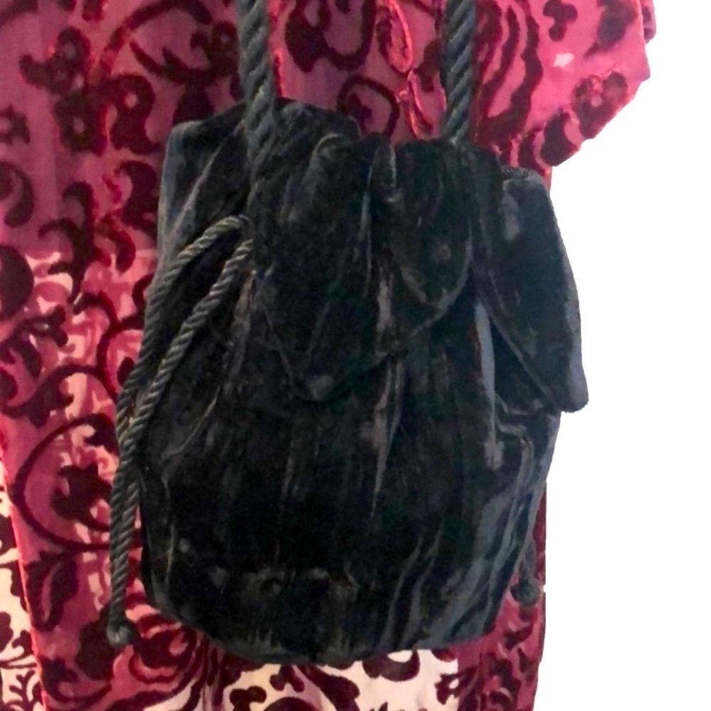 Vintage Cloak Bag Rope Shoulder Strap Crossbody Cinch Saks Fifth Avenue RARE!